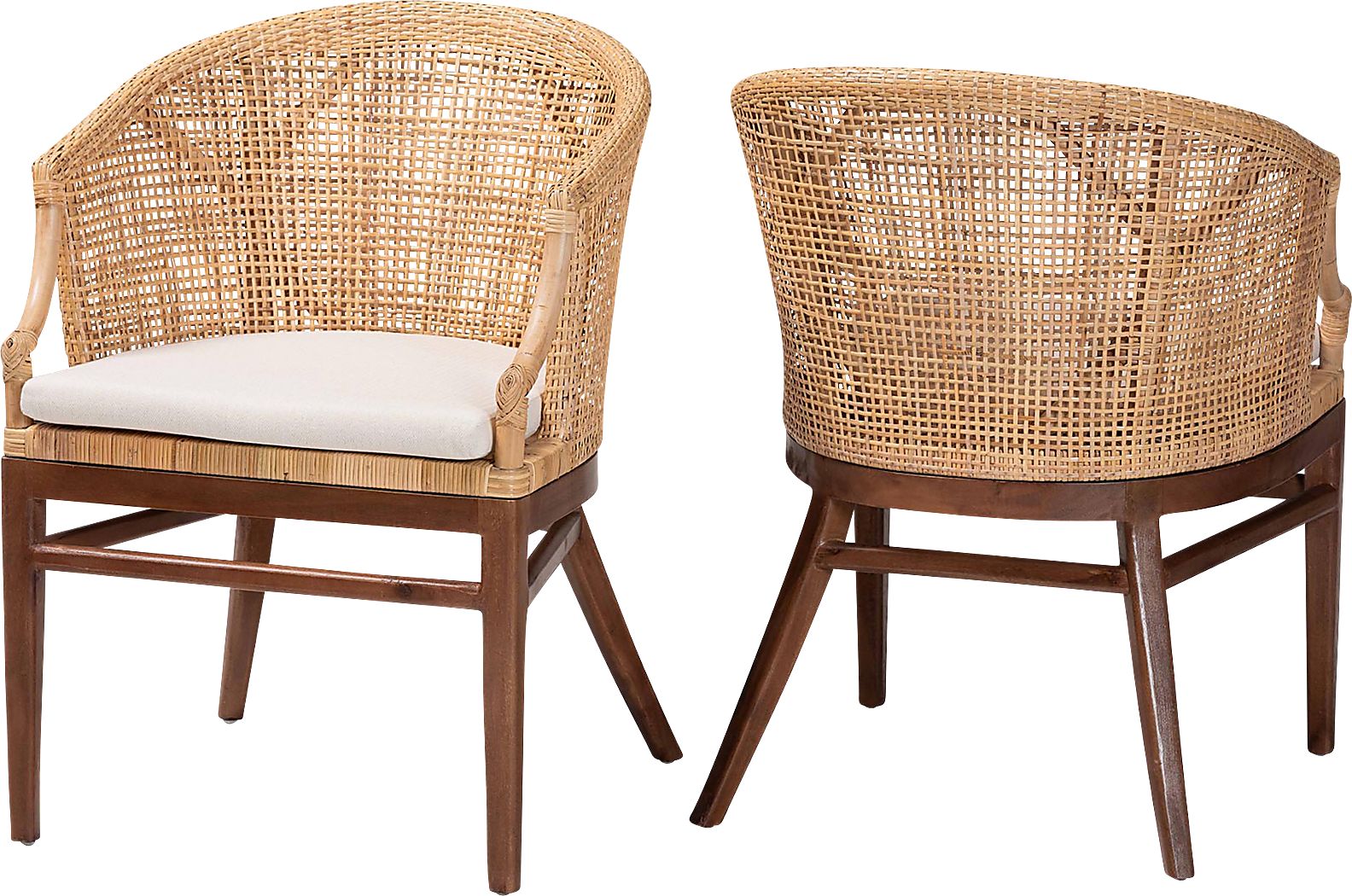 Barrely Brown Dining Chair, Set of 2