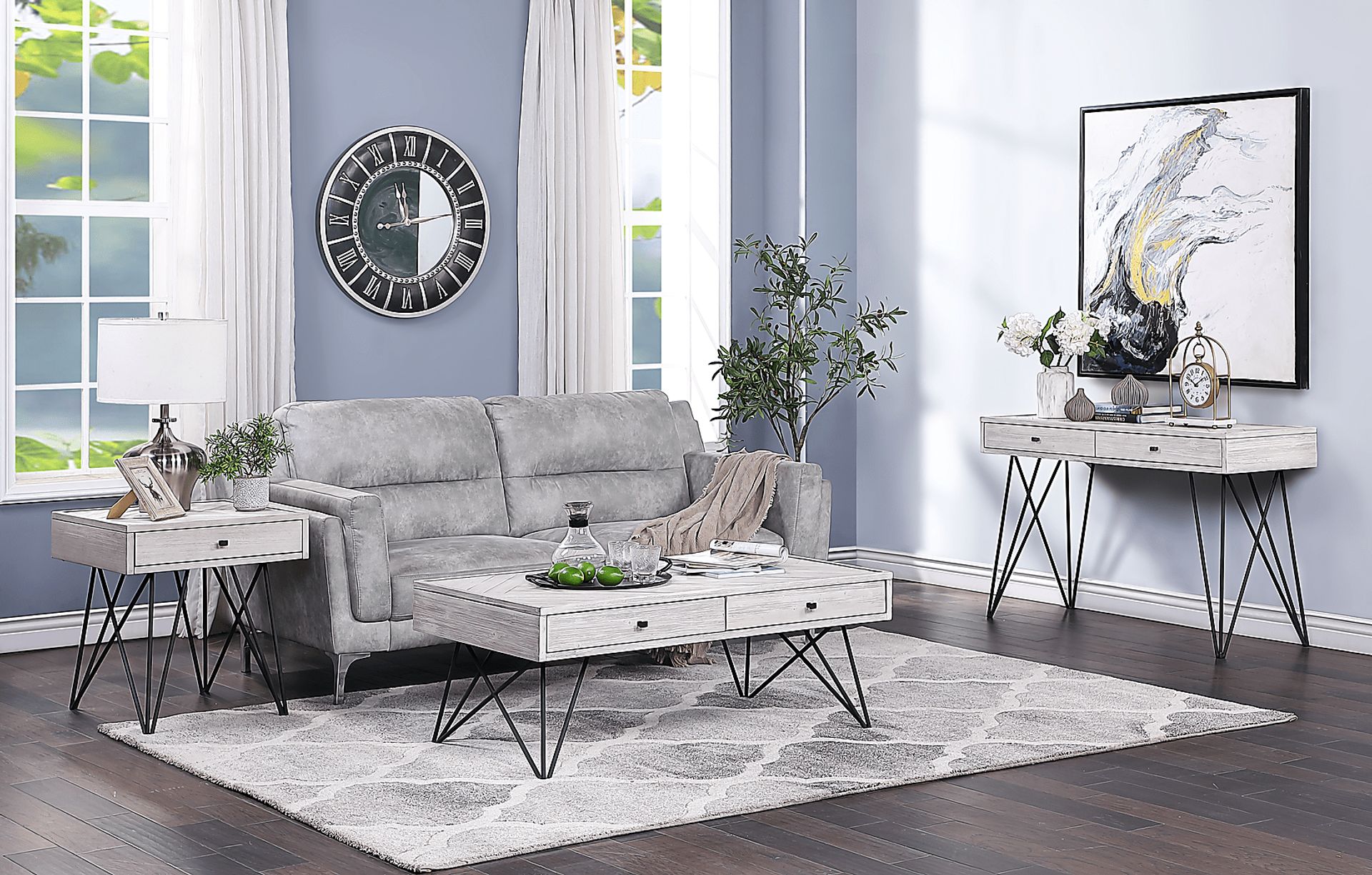 Barremore White Cocktail Table - Image 5