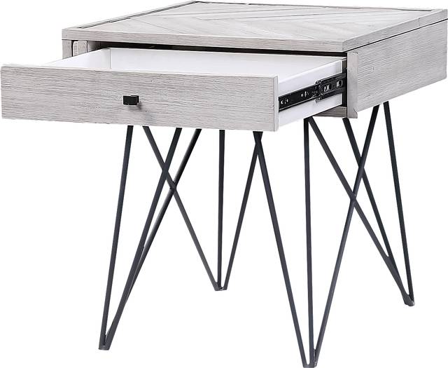 Barremore White End Table - Thumbnail - Image 3