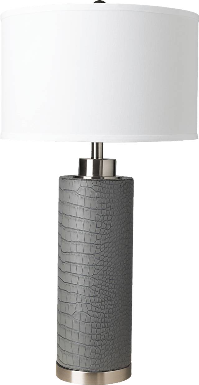 Barrick Shade Gray Lamp - Thumbnail - Image 1