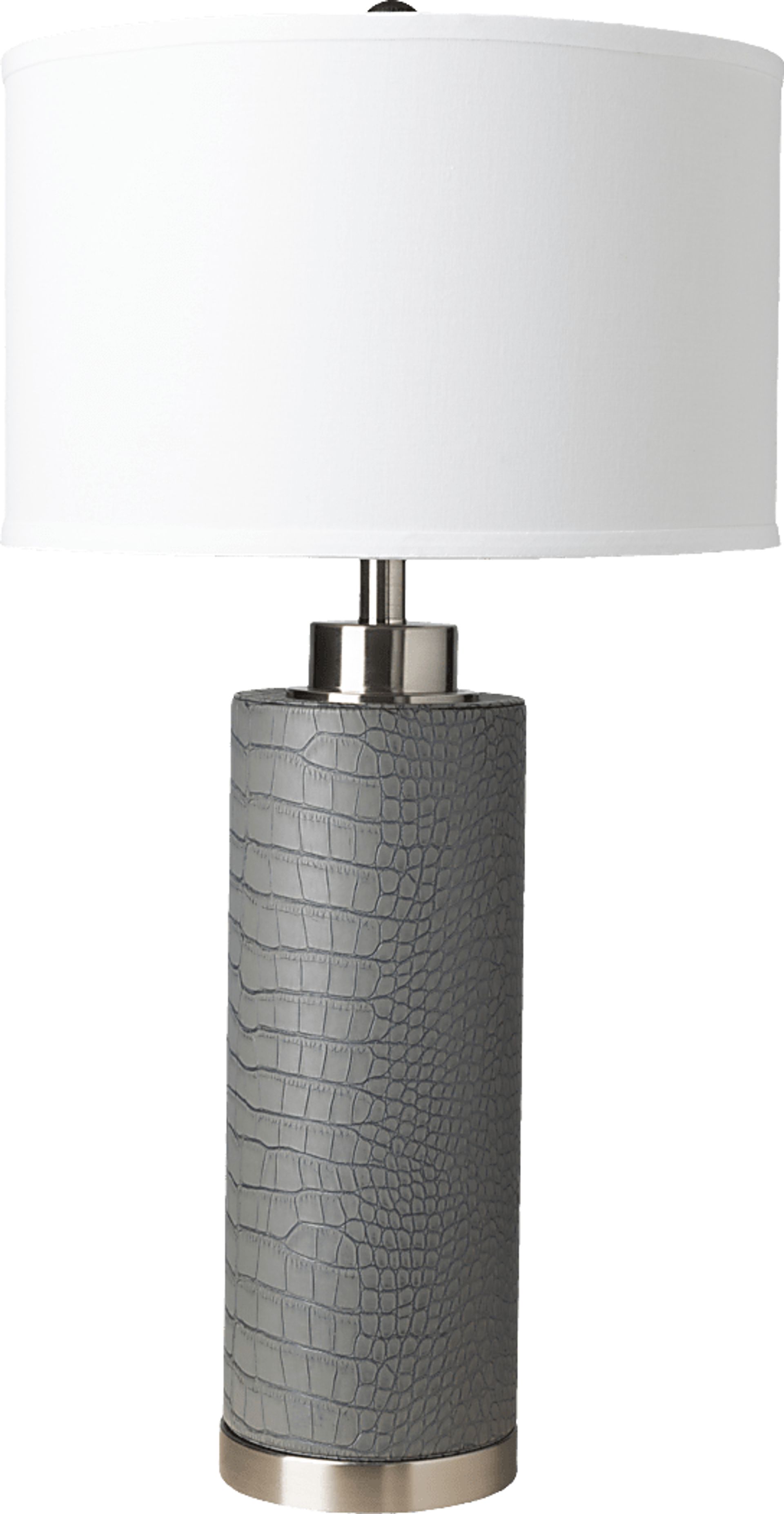 Barrick Shade Gray Lamp - Image 1