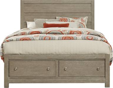 3 pc queen panel bed with storage