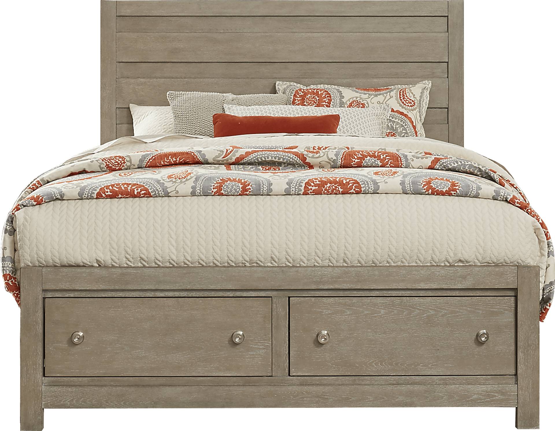 3 pc king panel bed with storage