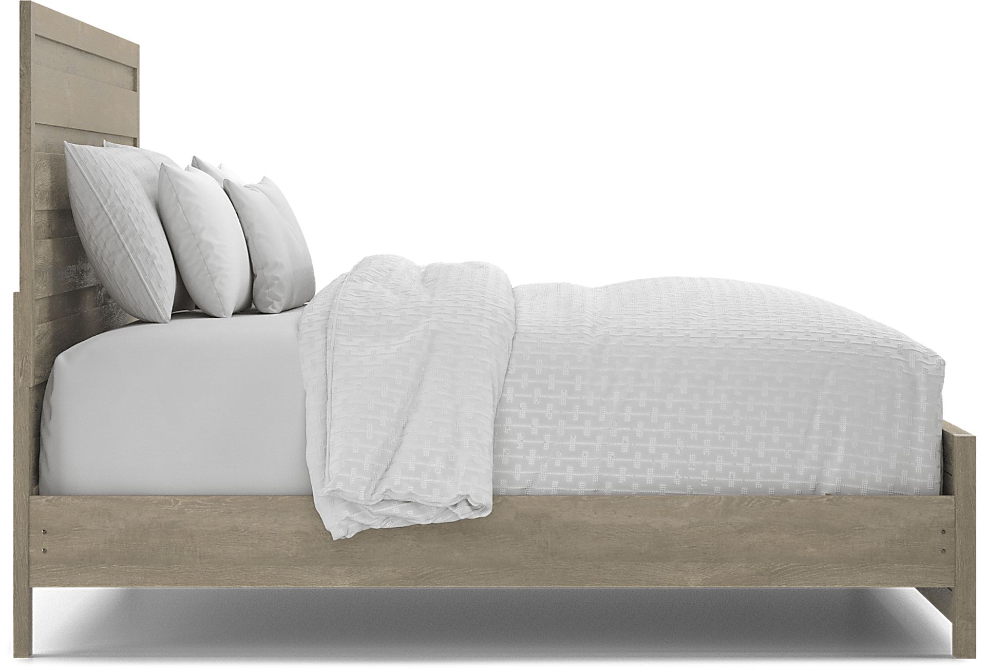 Barringer Place Gray 3 Pc King Panel Bed with Storage - Image 3