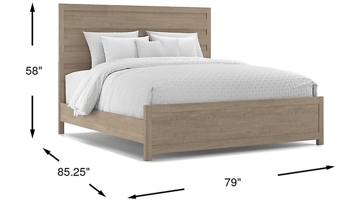 Barringer Place Gray 3 Pc King Panel Bed