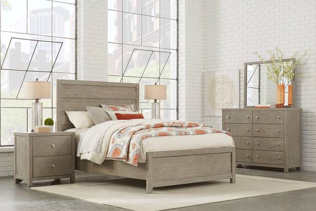 Barringer Place Gray 5 Pc King Panel Bedroom - Thumbnail - Image 1
