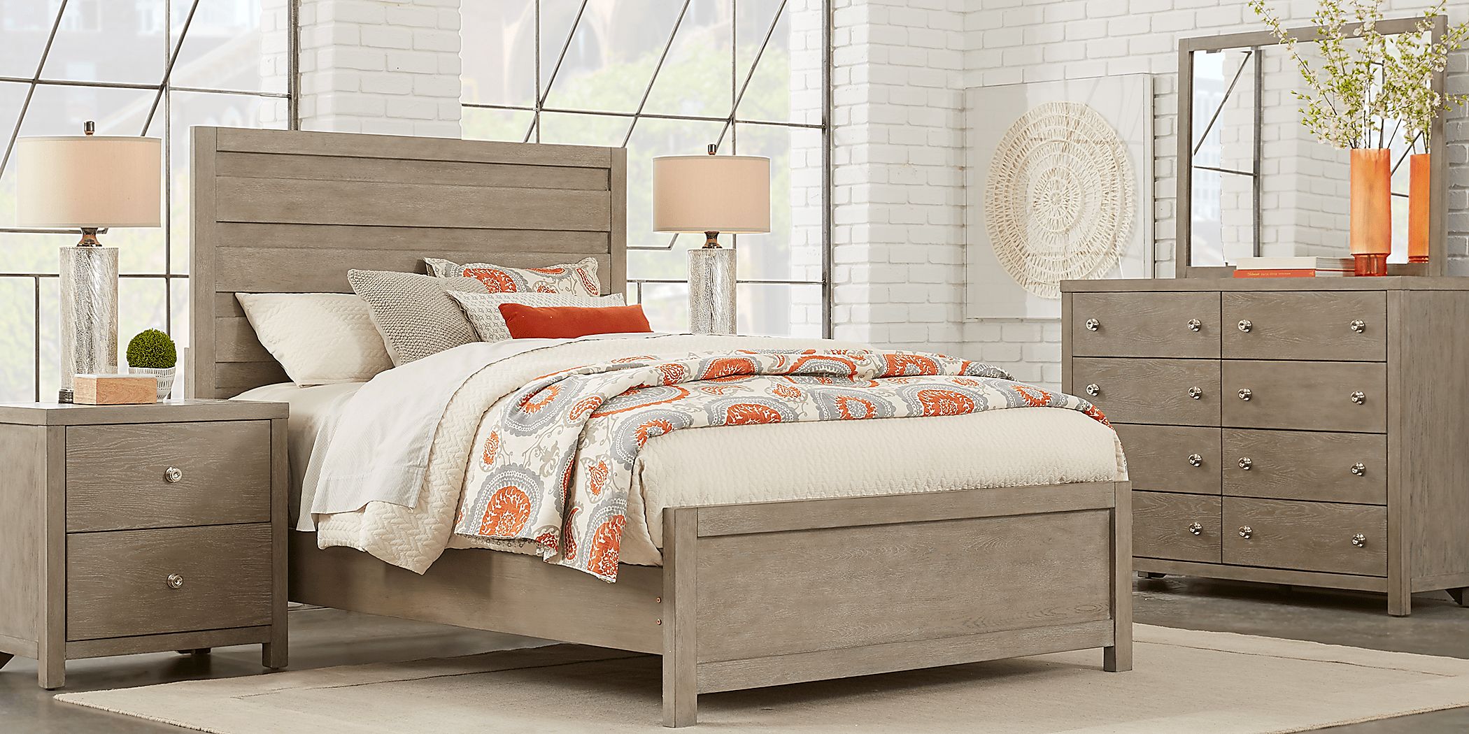 Marlow 5 Pc Gray Queen Bedroom Set - Rooms To Go