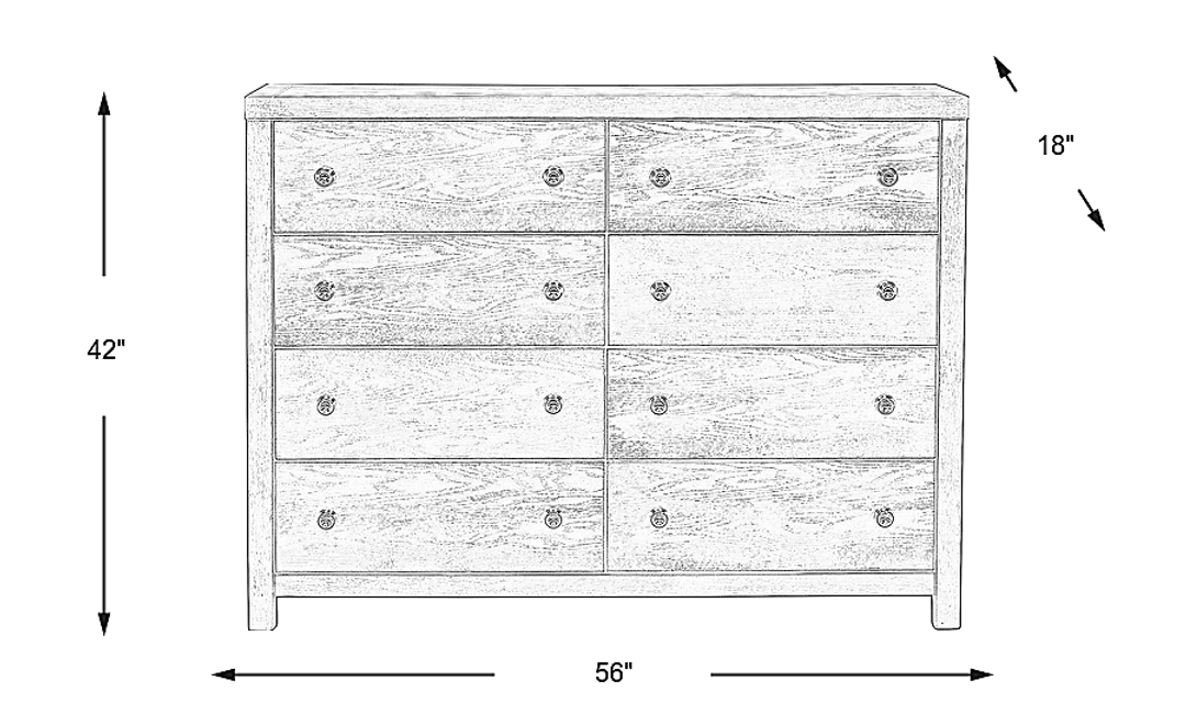 Barringer Place Gray Dresser