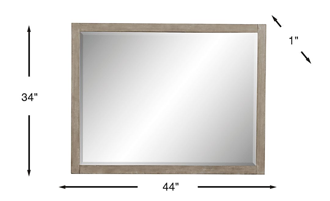 Barringer Place Gray Mirror