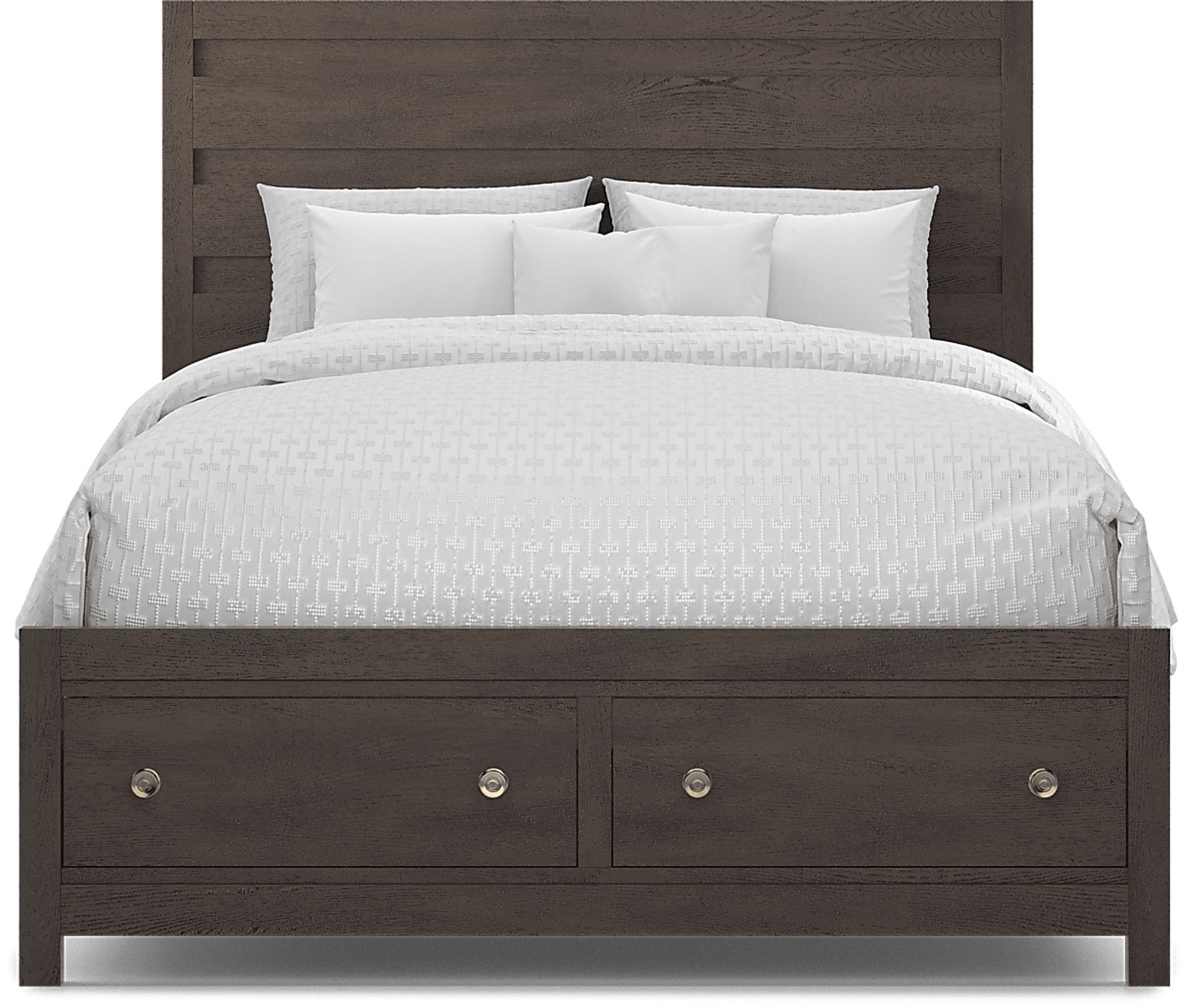 Barringer Place Merlot 3 Pc Queen Panel Bed with Storage - Image 2