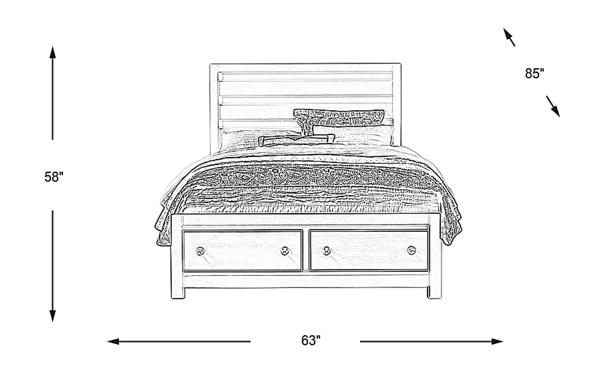 Dimension Image. Please refer to the Dimension Tab on this page for dimension details.