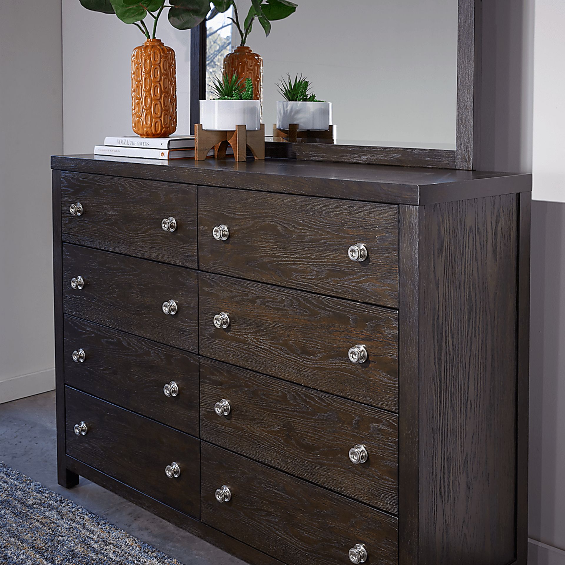 Barringer Place Merlot 7 Pc King Panel Bedroom with Storage - Image 7