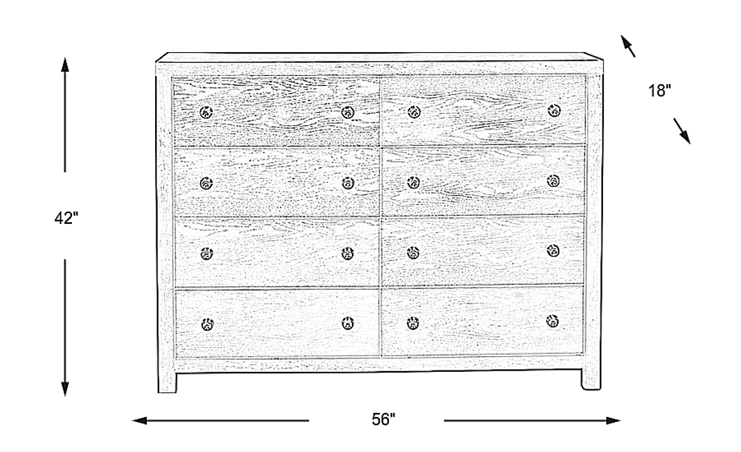 Barringer Place Merlot Dresser