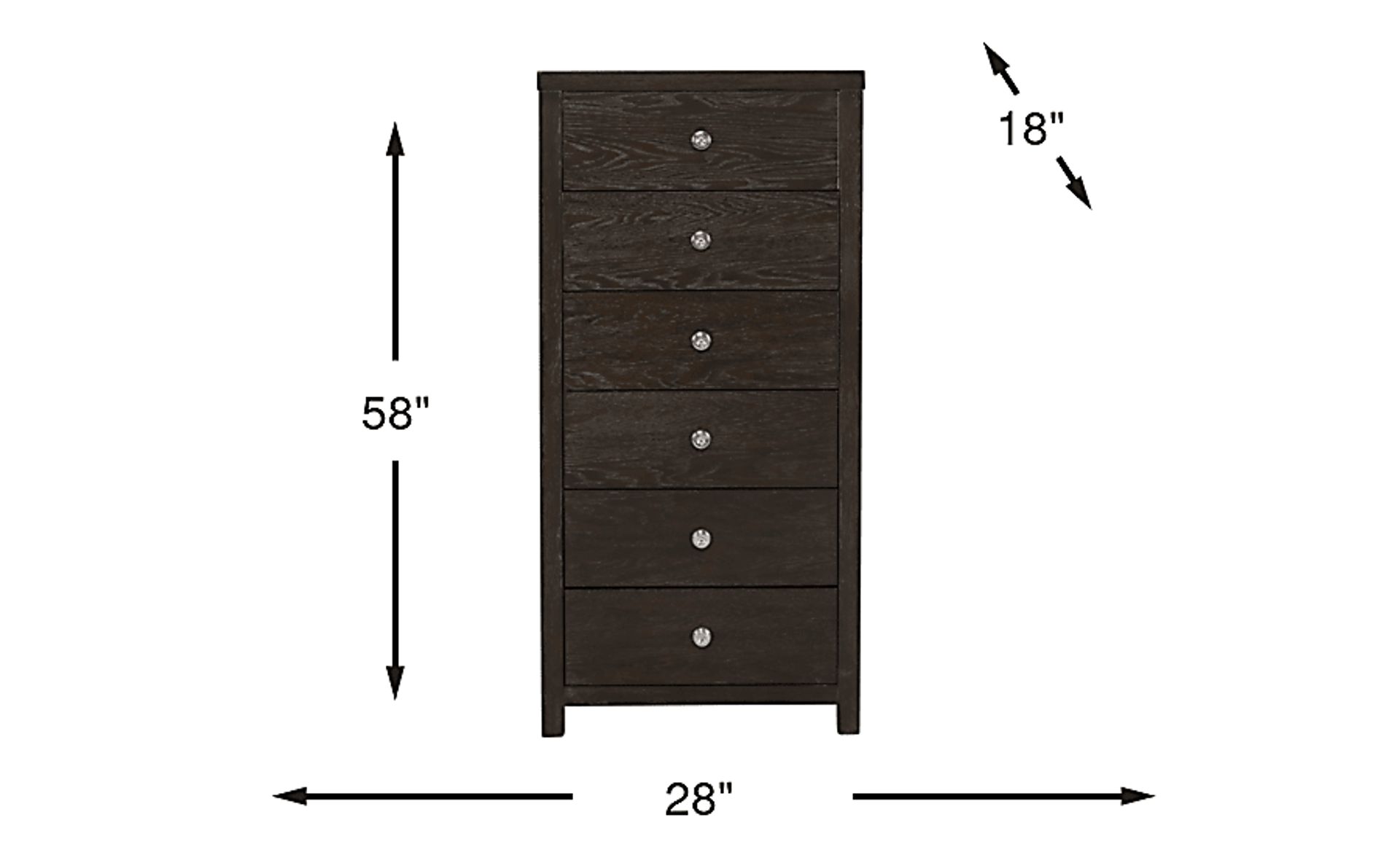 Dimension Image. Please refer to the Dimension Tab on this page for dimension details.
