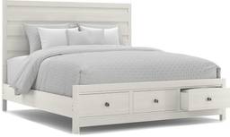 3 pc king panel bed with storage
