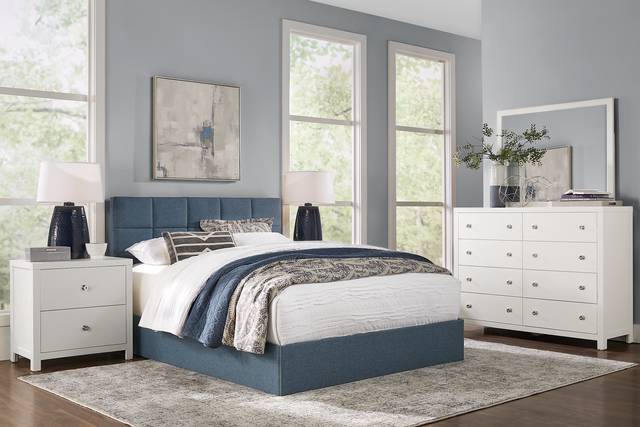 Barringer Place White 5 Pc King Bedroom - Thumbnail - Image 1