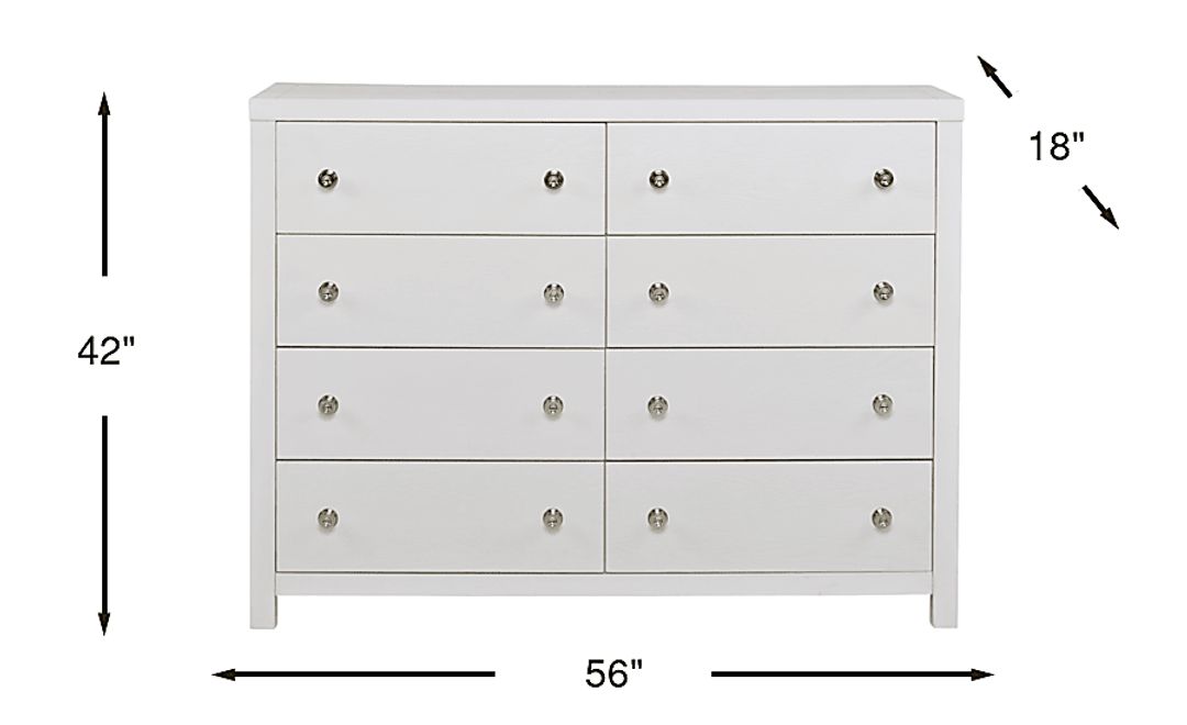 Barringer Place White Dresser