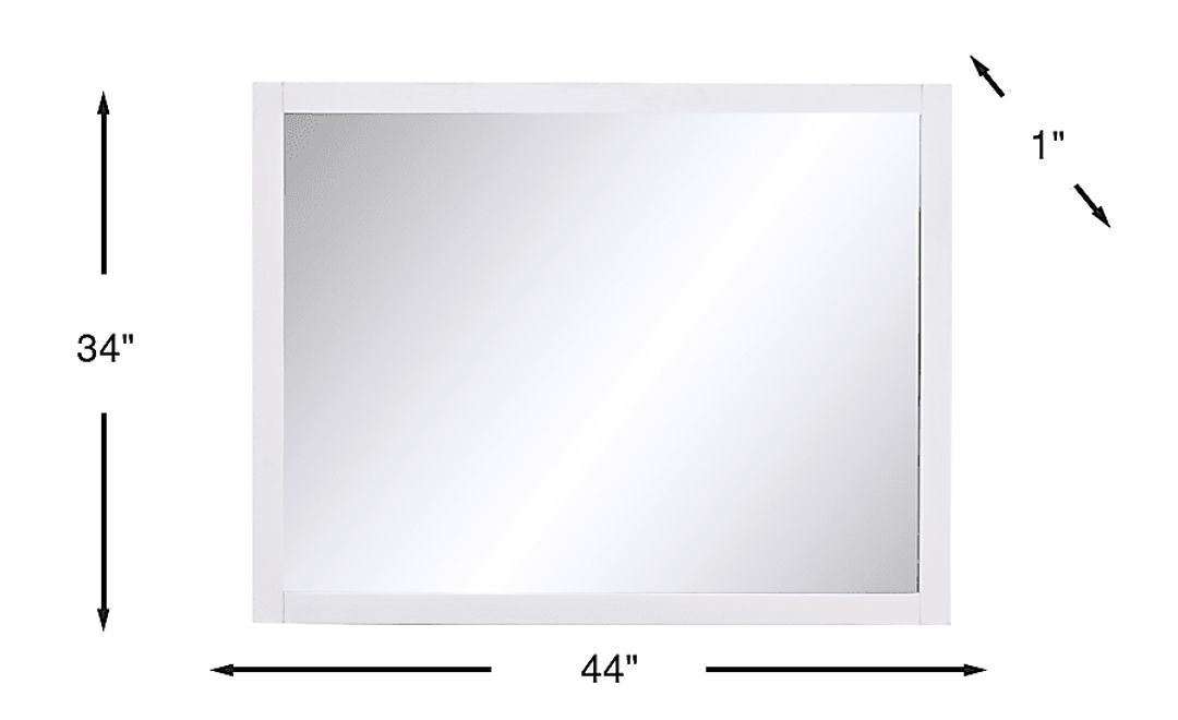 Barringer Place White Mirror