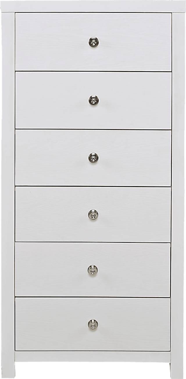 Barringer Place White Tall Chest - Thumbnail - Image 1