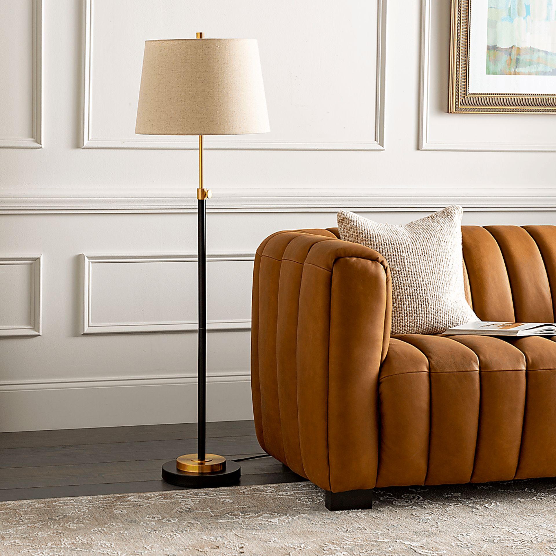 Barristers Farm Gold Floor Lamp - Image 2
