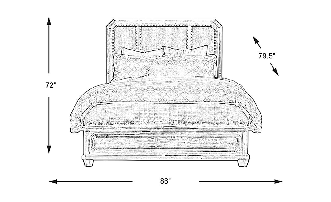 Barriston Trail Brown 3 Pc King Panel Bed