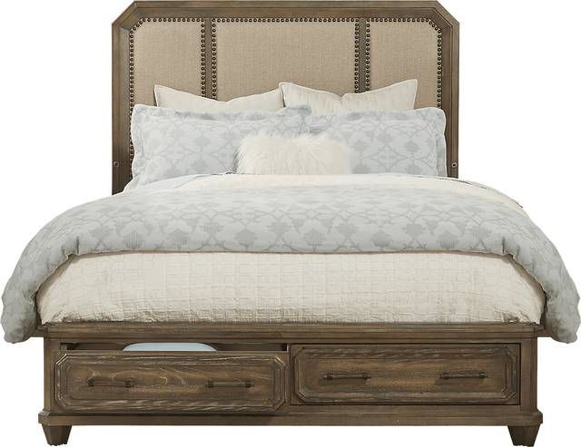 Barriston Trail Brown 3 Pc Queen Panel Bed with Storage - Thumbnail - Image 3