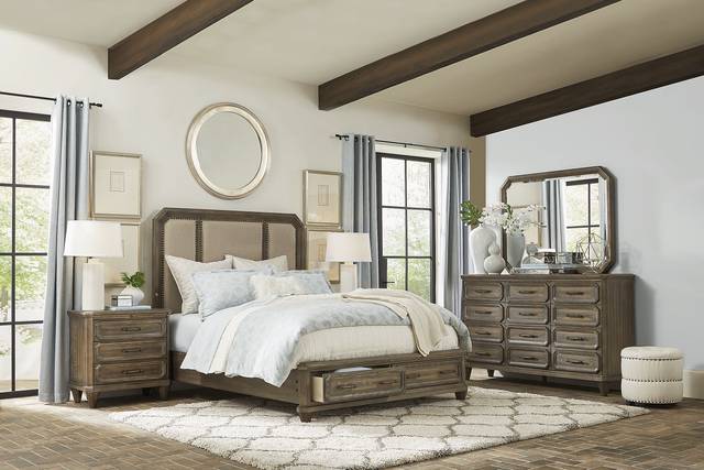 Barriston Trail Brown 7 Pc Queen Storage Bedroom - Thumbnail - Image 1