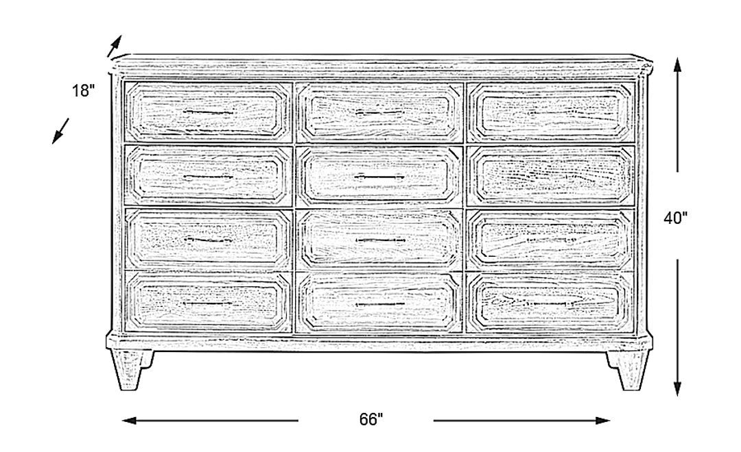 Barriston Trail Brown Dresser