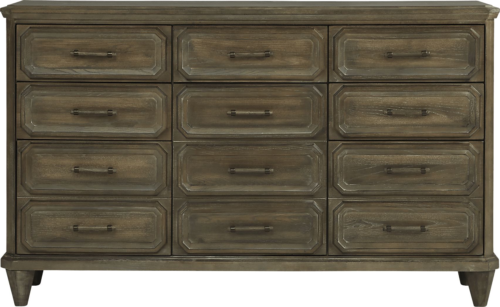 Barriston Trail 8 Pc Brown Dark Wood Queen Bedroom Set With Dresser, 3 Pc Queen Storage Bed, Chest, Nightstand, Mirror