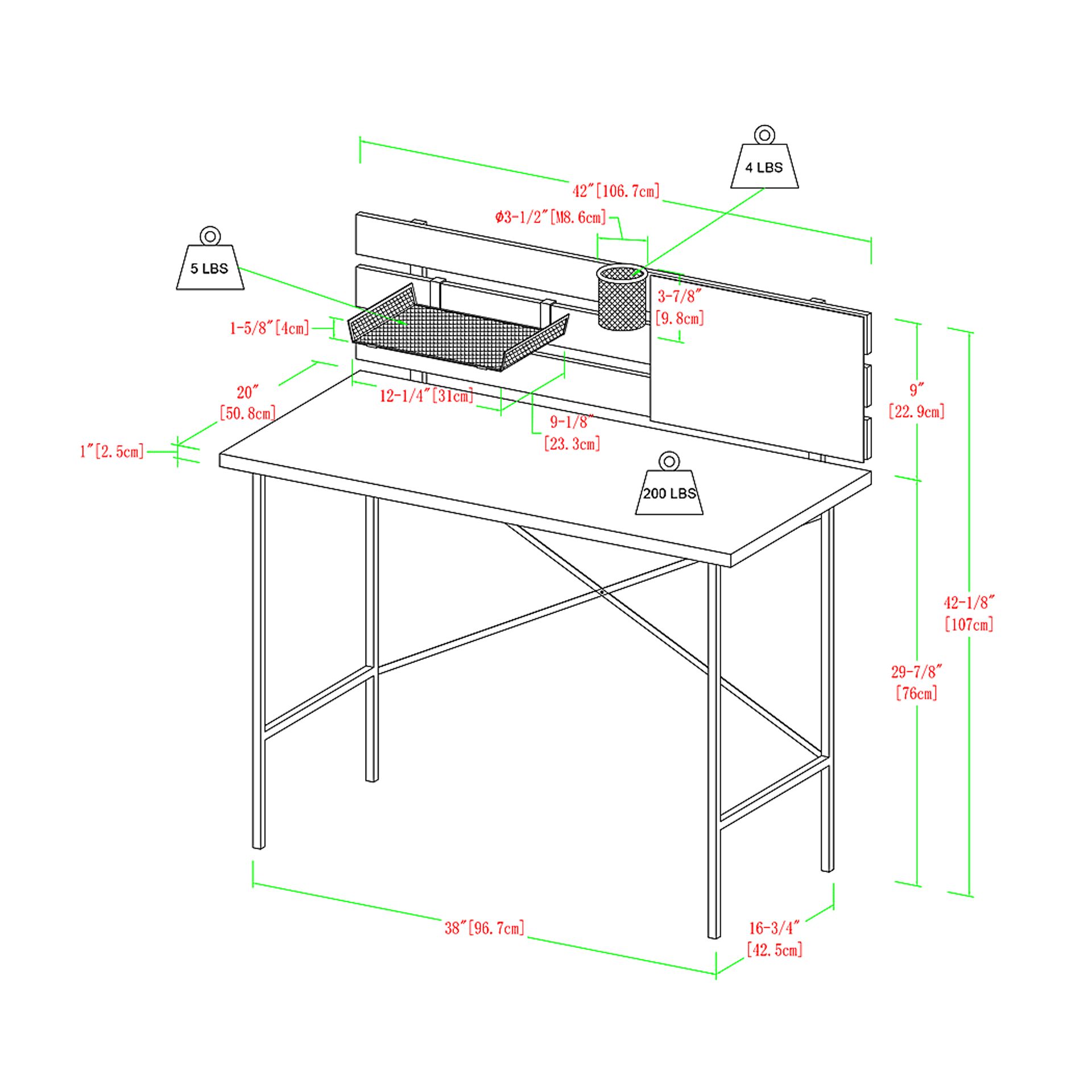 Barryknoll Brown Desk - Image 7
