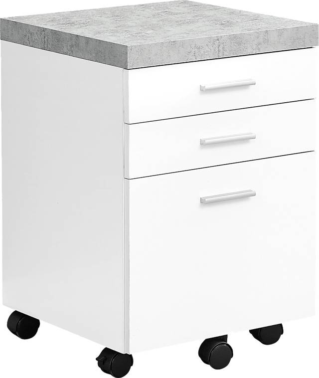 Barsana White File Cabinet - Thumbnail - Image 1