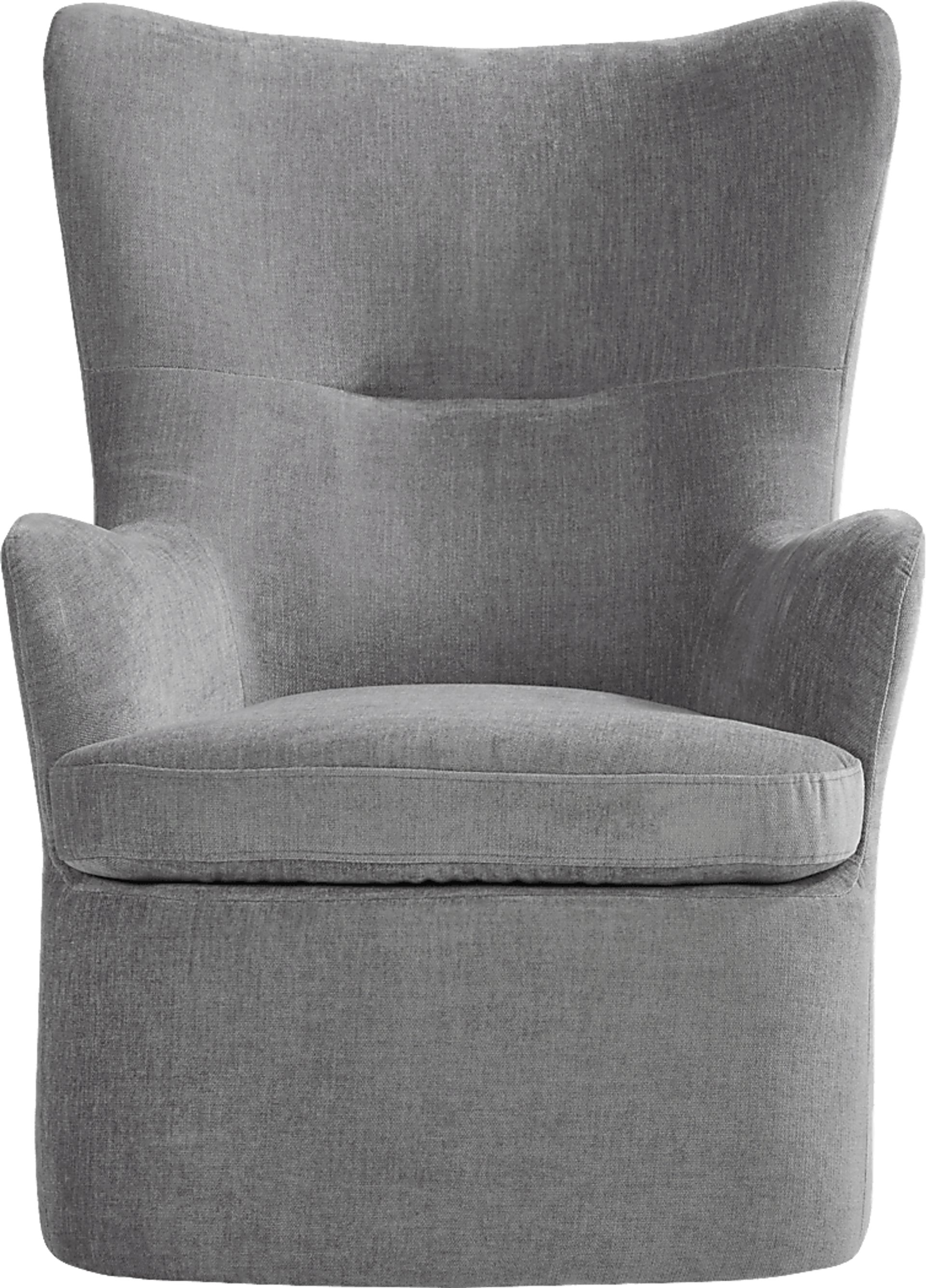 Barsha Heights Gray Swivel Glider Chair - Image 2