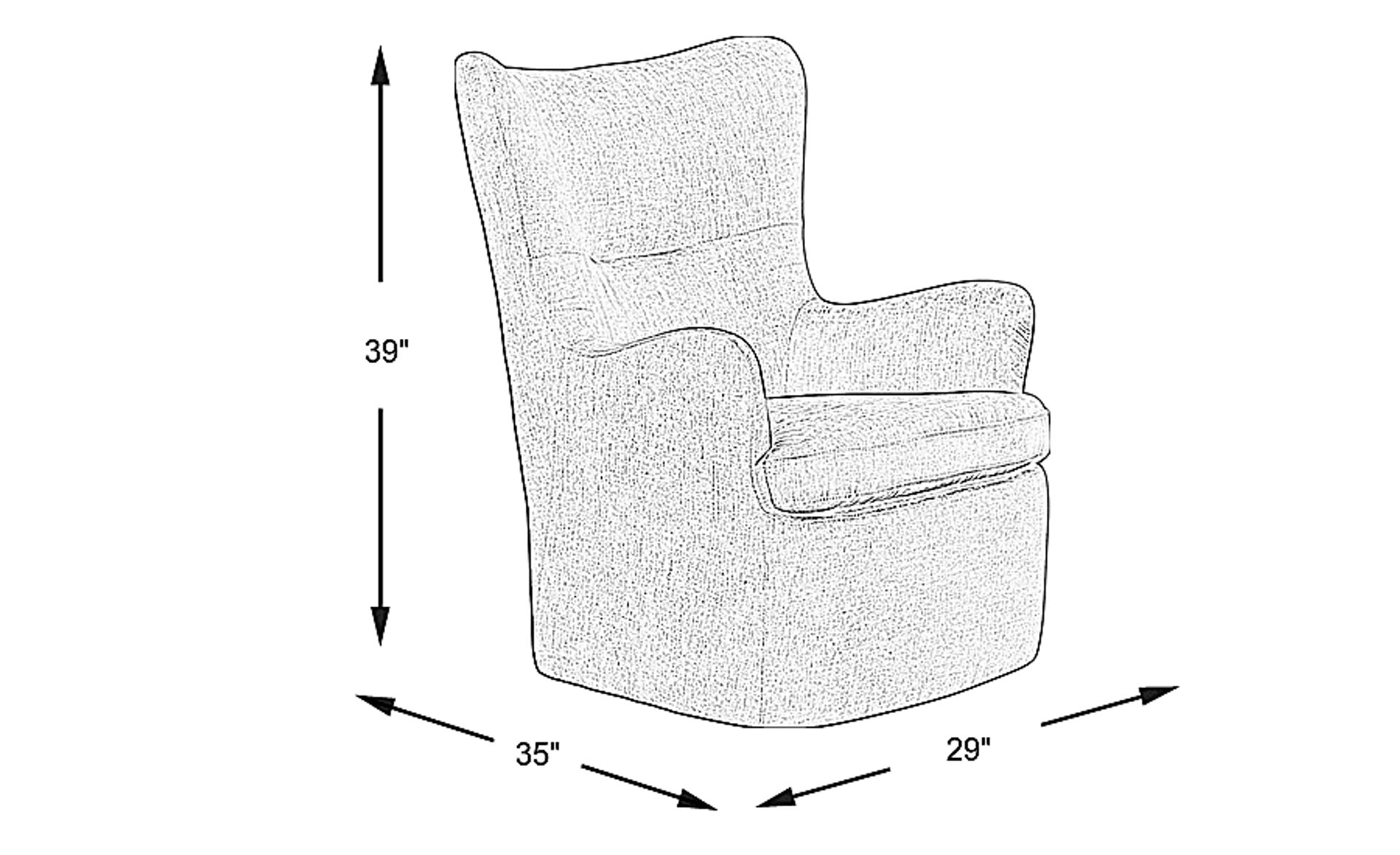 Dimension Image. Please refer to the Dimension Tab on this page for dimension details.