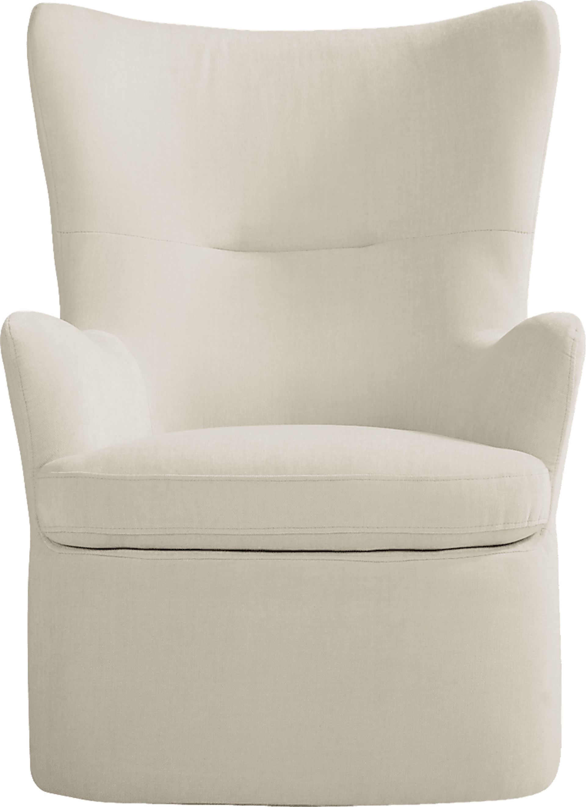 Barsha Heights Ivory Swivel Glider Chair - Image 2