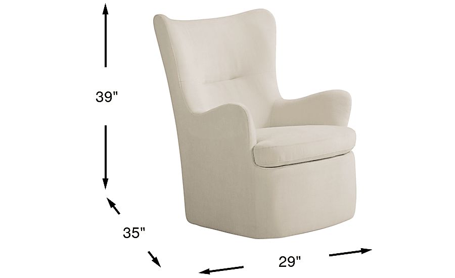 Barsha Heights Ivory Swivel Glider Chair Rooms To Go