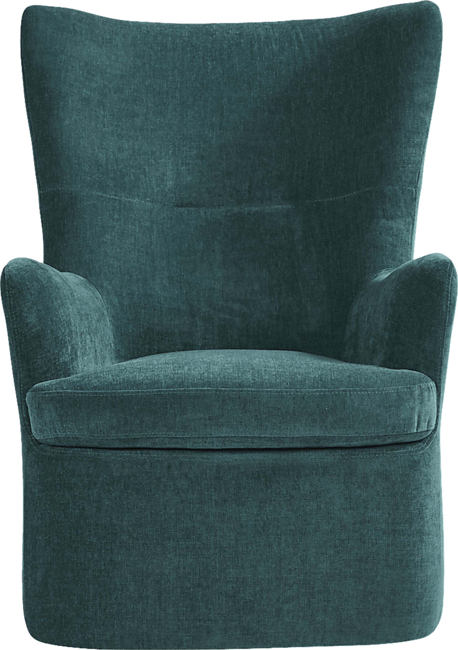 Barsha Heights Teal Swivel Glider Chair - Image 2