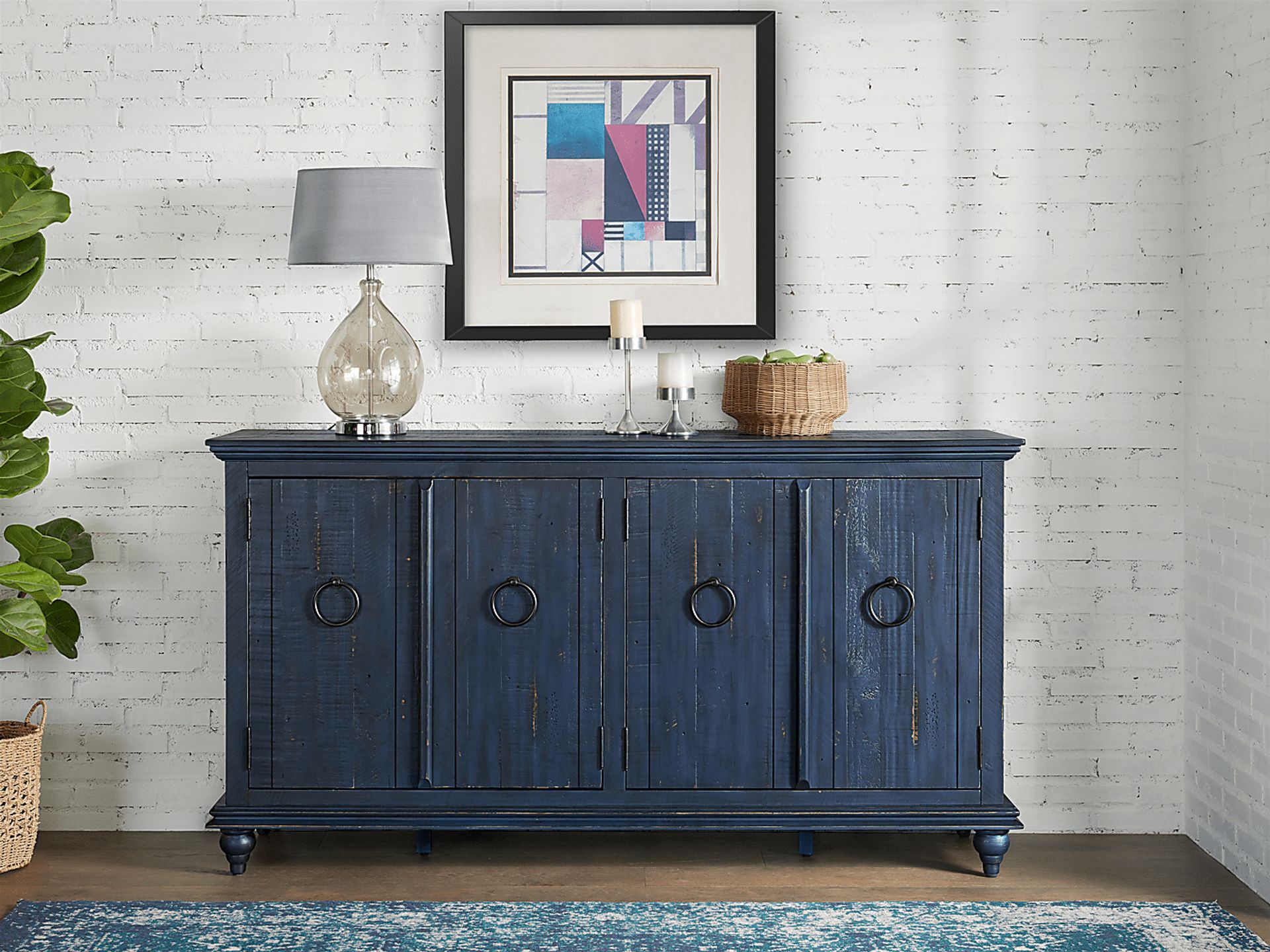Bartelt Blue 65 in. Console - Image 8