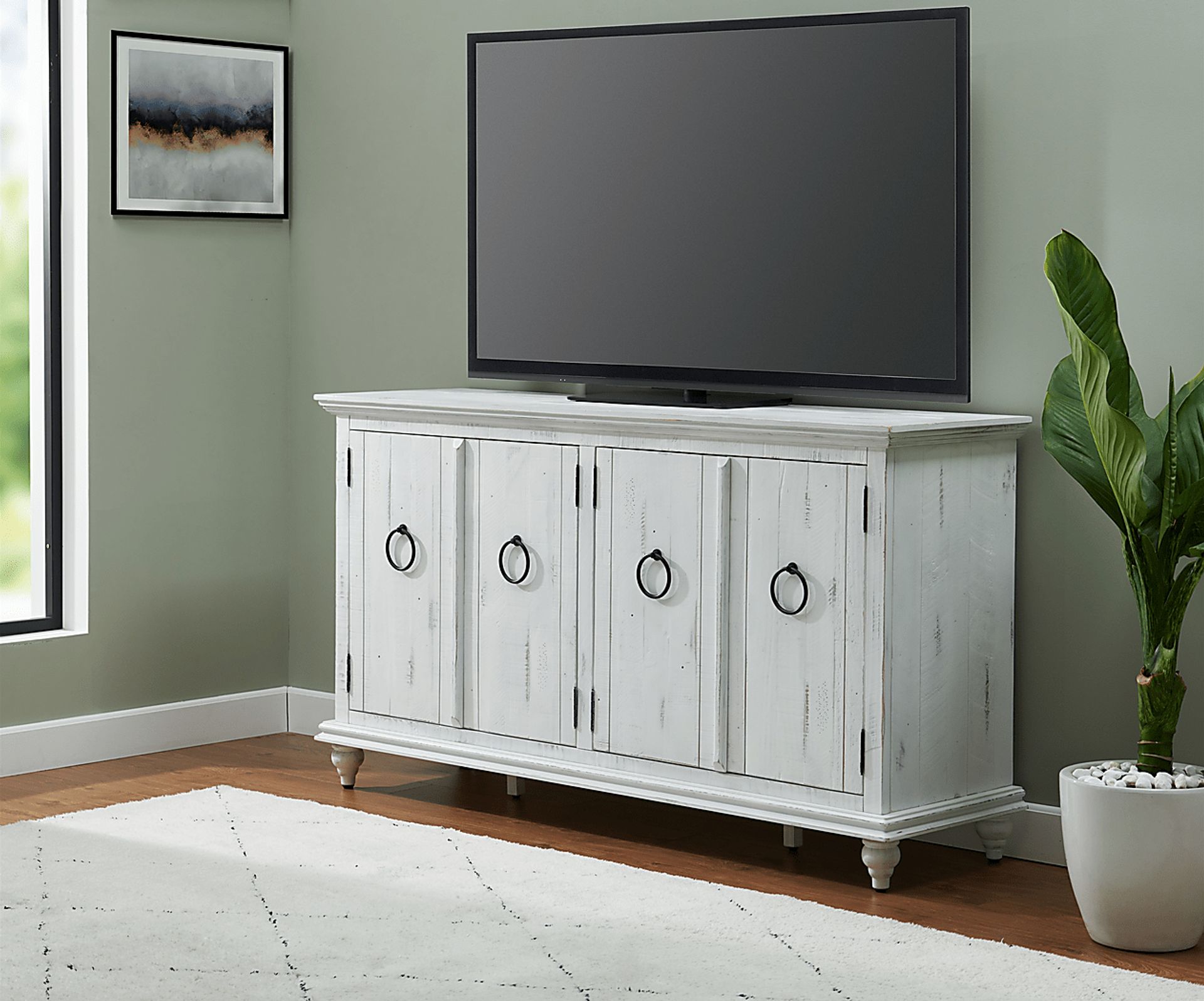 Bartelt White 65 in. Console - Image 11