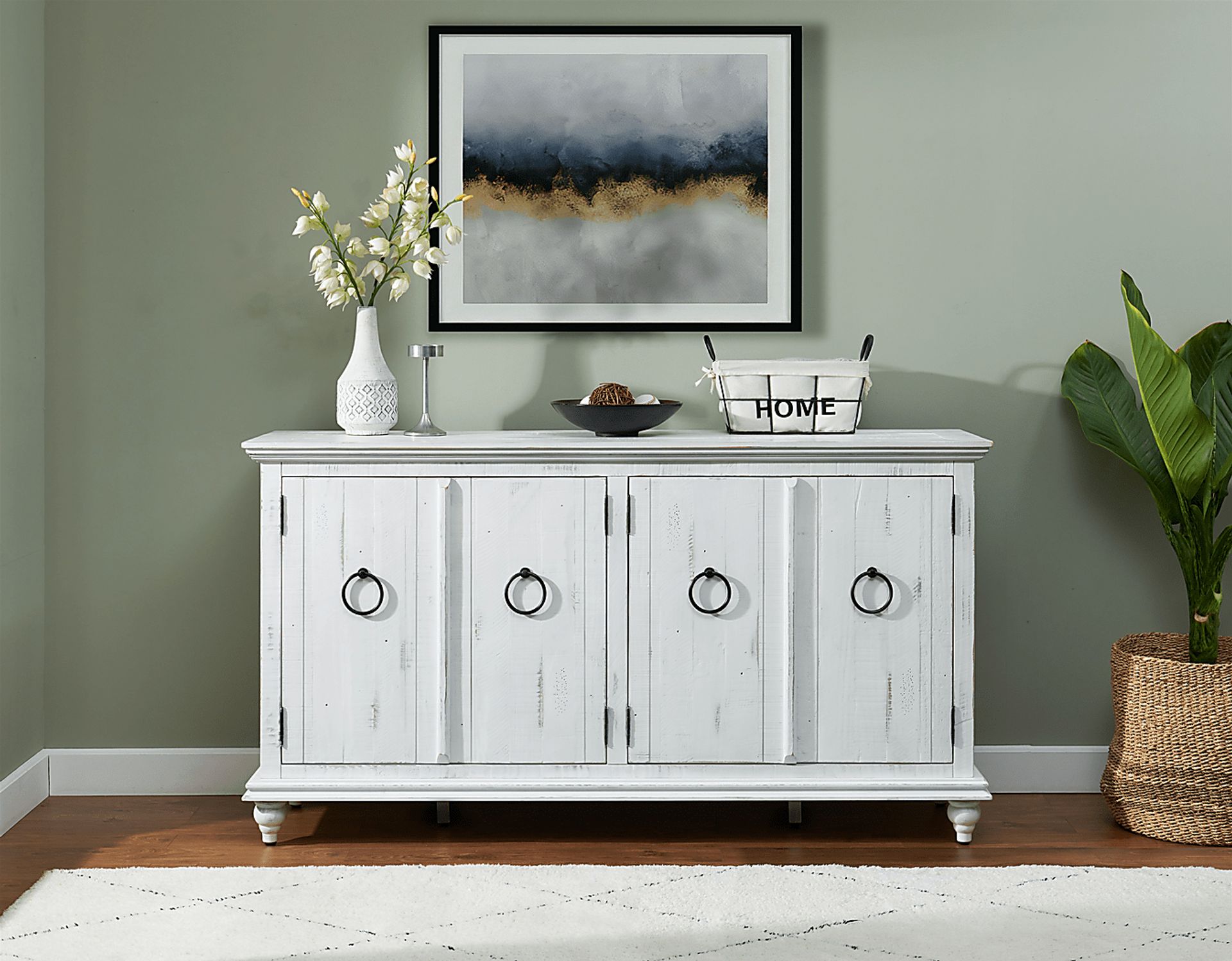 Bartelt White 65 in. Console - Image 8