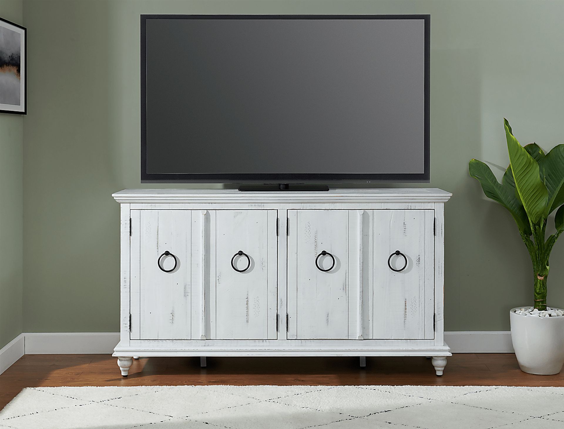 Bartelt White 65 in. Console - Image 9