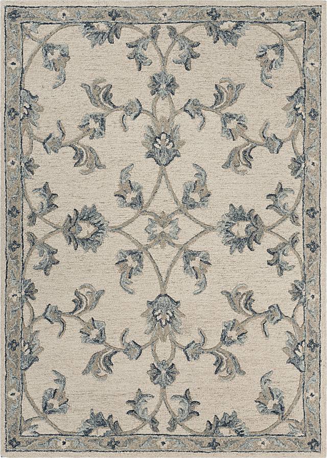 Bartik Ivory 5' x 7' Rug - Thumbnail - Image 1