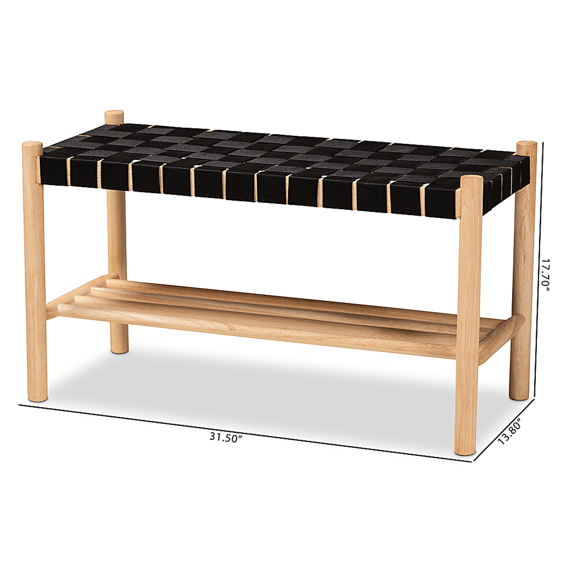 Bartis Brown Bench - Image 8