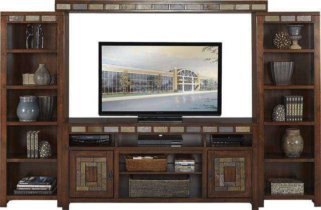 Bartlett II Cherry 4 Pc Wall Unit - Thumbnail - Image 1