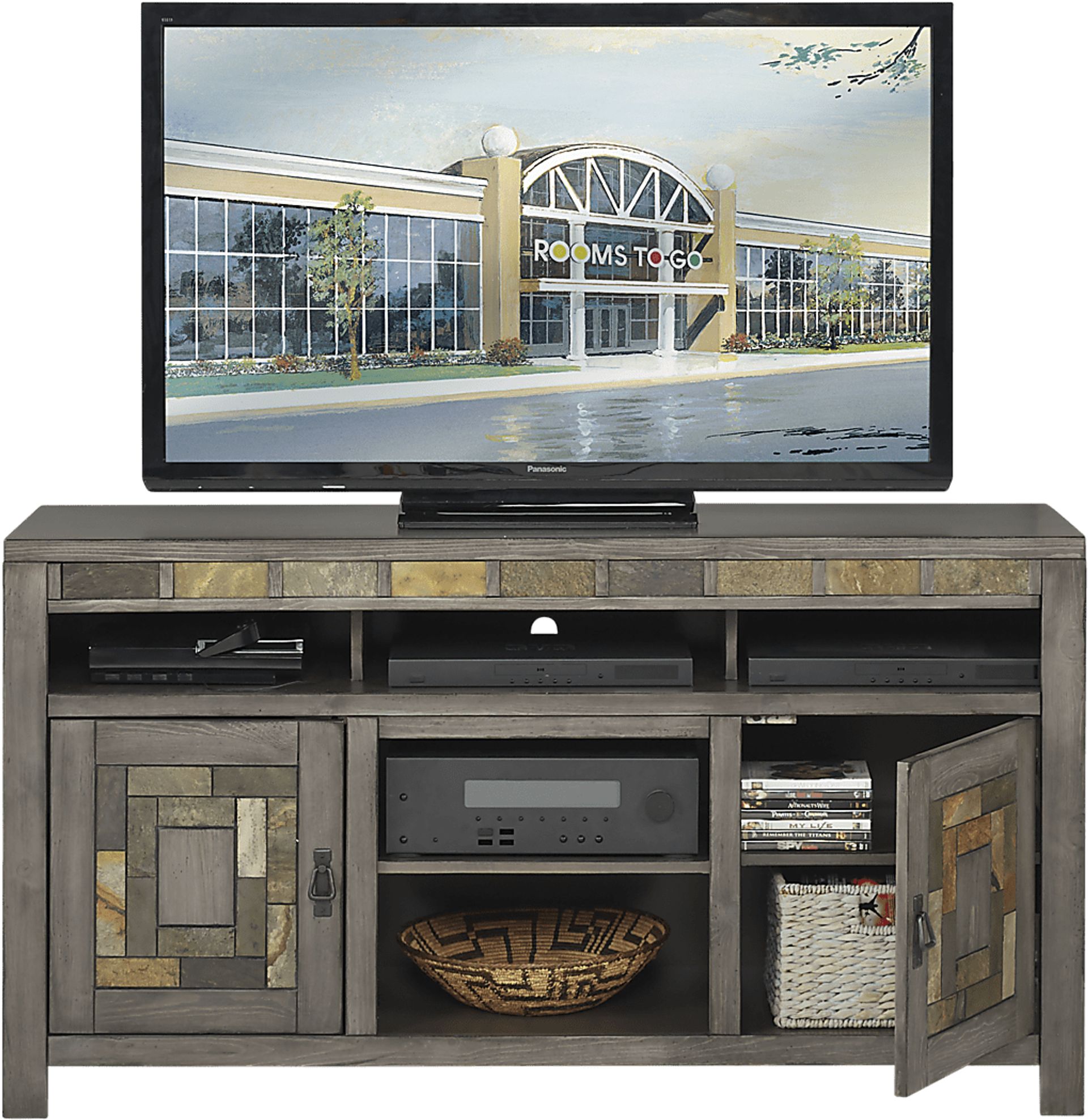 Bartlett II Gray 60 in. Console - Image 1