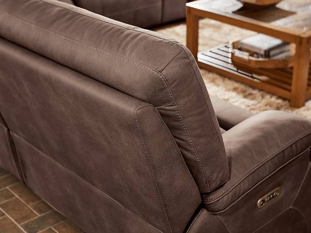 Barton Brown 7 Pc Dual Power Reclining Sectional Living Room - Thumbnail - Image 10