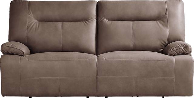 Barton Brown Dual Power Reclining Sofa - Thumbnail - Image 1