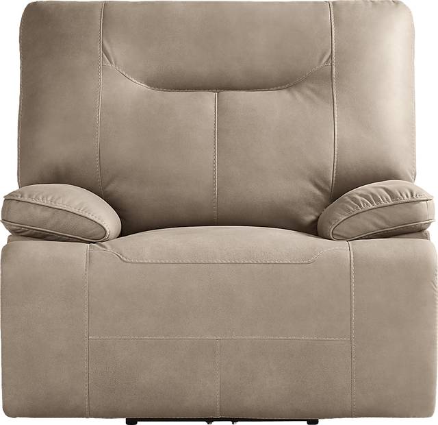 Barton Taupe 7 Pc Dual Power Reclining Sectional Living Room - Thumbnail - Image 14