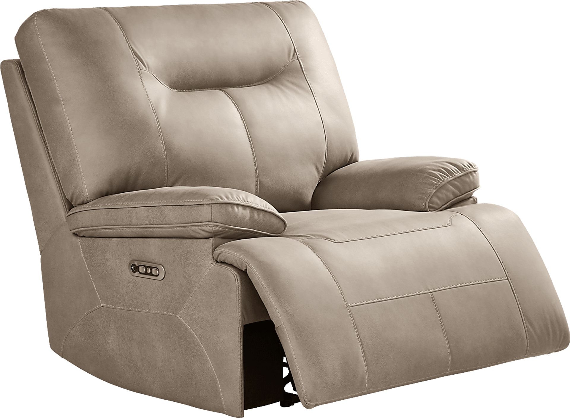 Barton Taupe 7 Pc Dual Power Reclining Sectional Living Room - Image 13