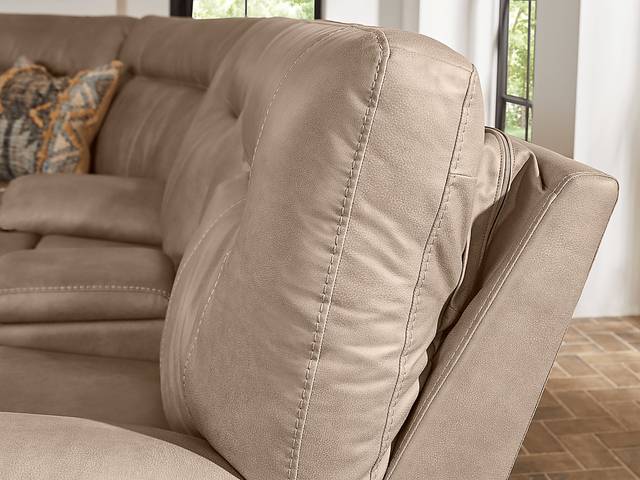 Barton Taupe 5 Pc Dual Power Reclining Living Room - Thumbnail - Image 12