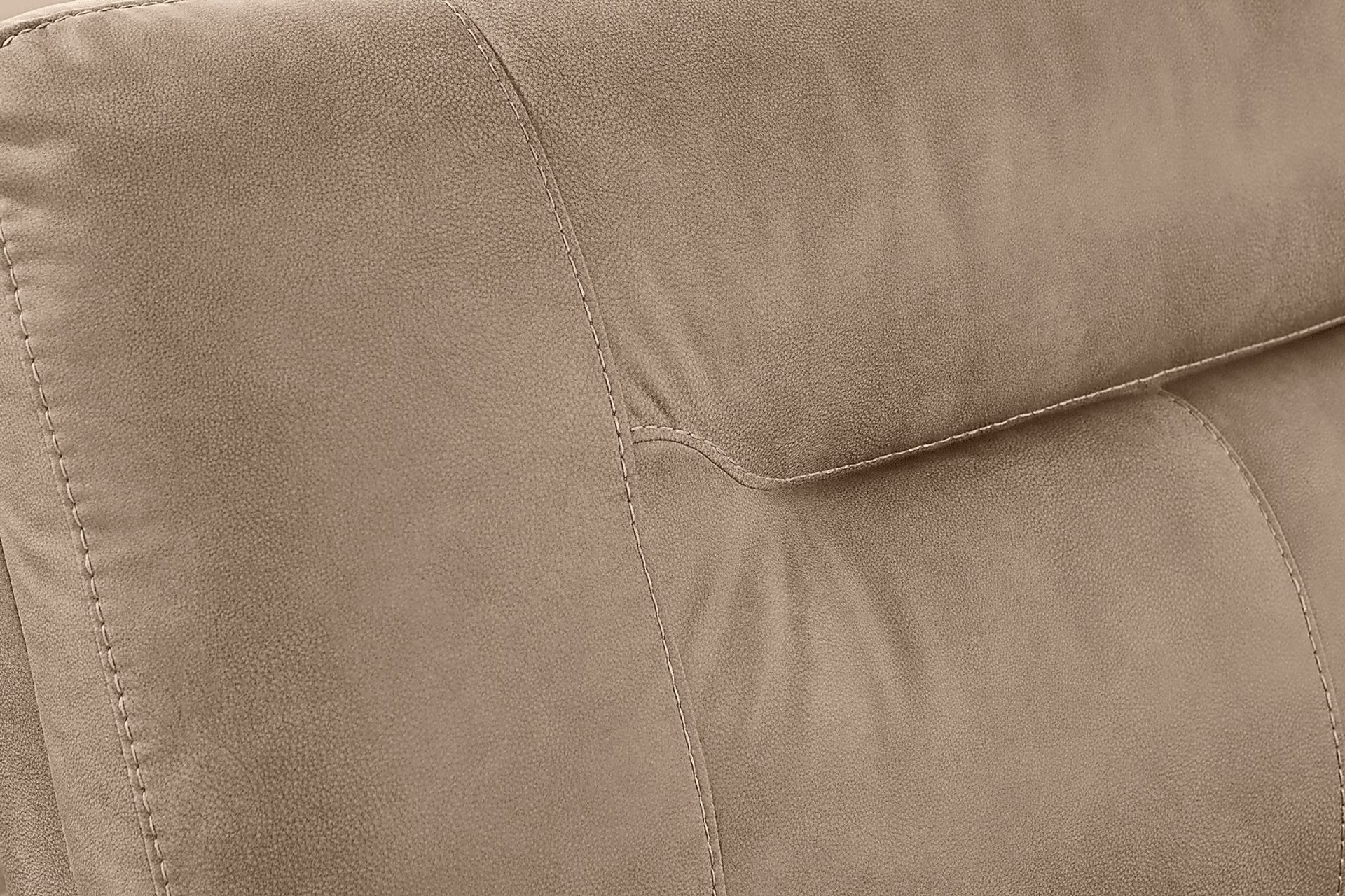 Barton Taupe Dual Power Reclining Console Loveseat - Image 3